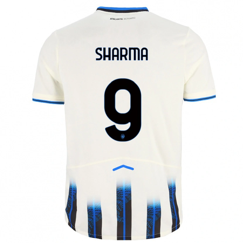 Danxen Damen Rahul Sharma #9 Weiß Blau Auswärtstrikot Trikot 2025/26 T-Shirt Österreich