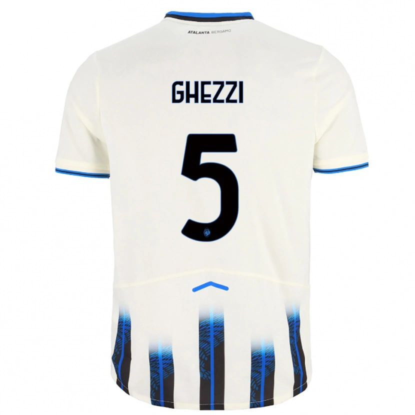 Danxen Damen Samuele Ghezzi #5 Weiß Blau Auswärtstrikot Trikot 2025/26 T-Shirt Österreich