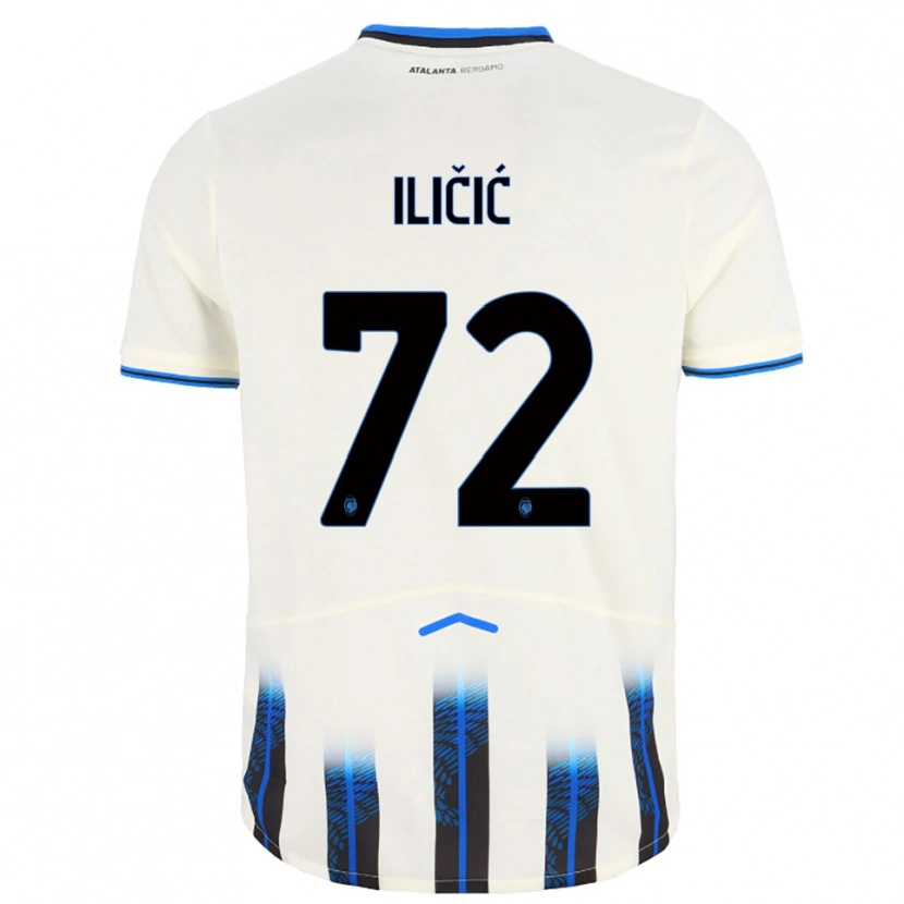 Danxen Damen Josip Ilicic #72 Weiß Blau Auswärtstrikot Trikot 2025/26 T-Shirt Österreich