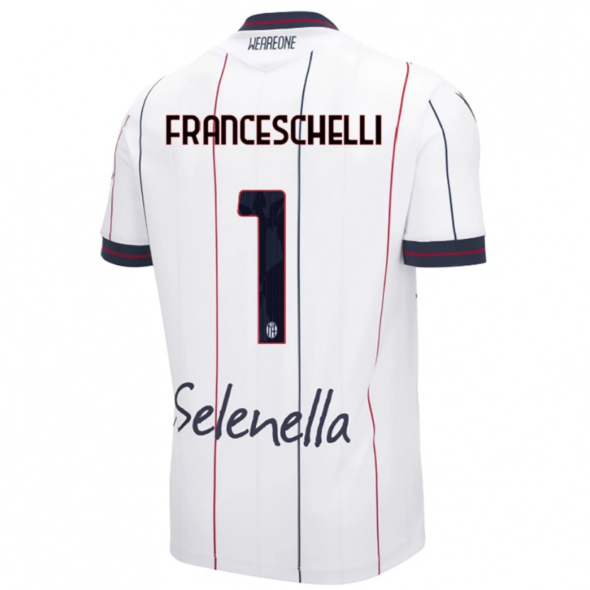 Danxen Damen Matteo Franceschelli #1 Weiß Königsblau Auswärtstrikot Trikot 2025/26 T-Shirt Österreich