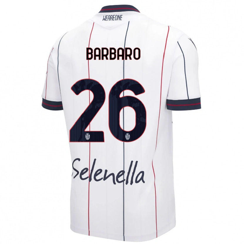 Danxen Damen Elia Barbaro #26 Weiß Königsblau Auswärtstrikot Trikot 2025/26 T-Shirt Österreich