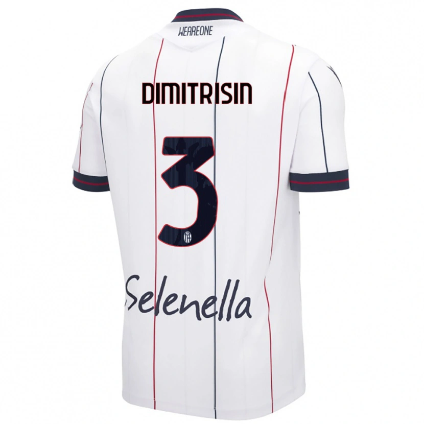 Danxen Damen Daniil Dimitrișin #3 Weiß Königsblau Auswärtstrikot Trikot 2025/26 T-Shirt Österreich