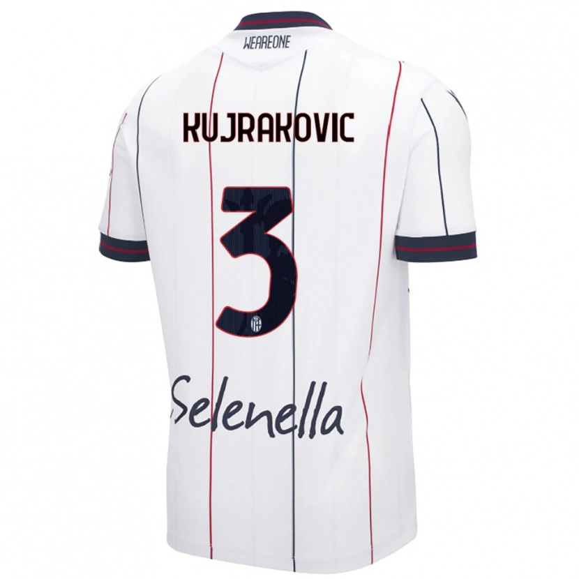 Danxen Damen Minel Kujrakovic #3 Weiß Königsblau Auswärtstrikot Trikot 2025/26 T-Shirt Österreich