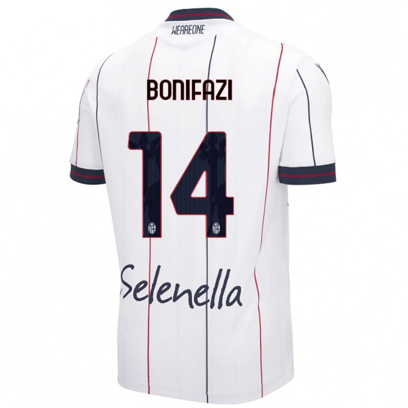 Danxen Damen Kevin Bonifazi #14 Weiß Königsblau Auswärtstrikot Trikot 2025/26 T-Shirt Österreich