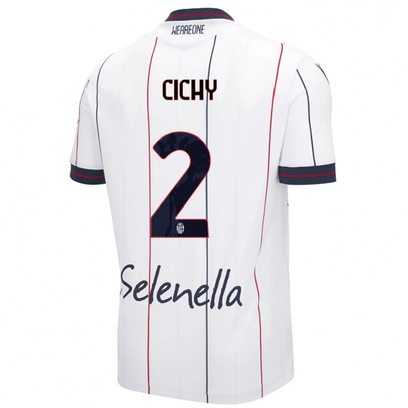 Danxen Damen Natan Cichy #2 Weiß Königsblau Auswärtstrikot Trikot 2025/26 T-Shirt Österreich