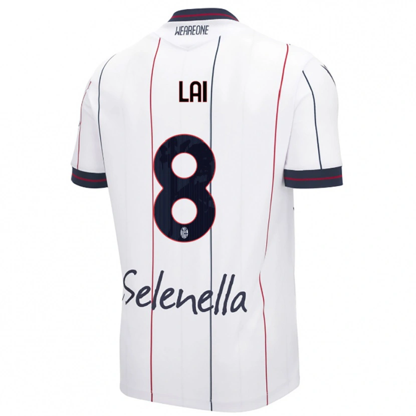 Danxen Damen Luca Lai #8 Weiß Königsblau Auswärtstrikot Trikot 2025/26 T-Shirt Österreich