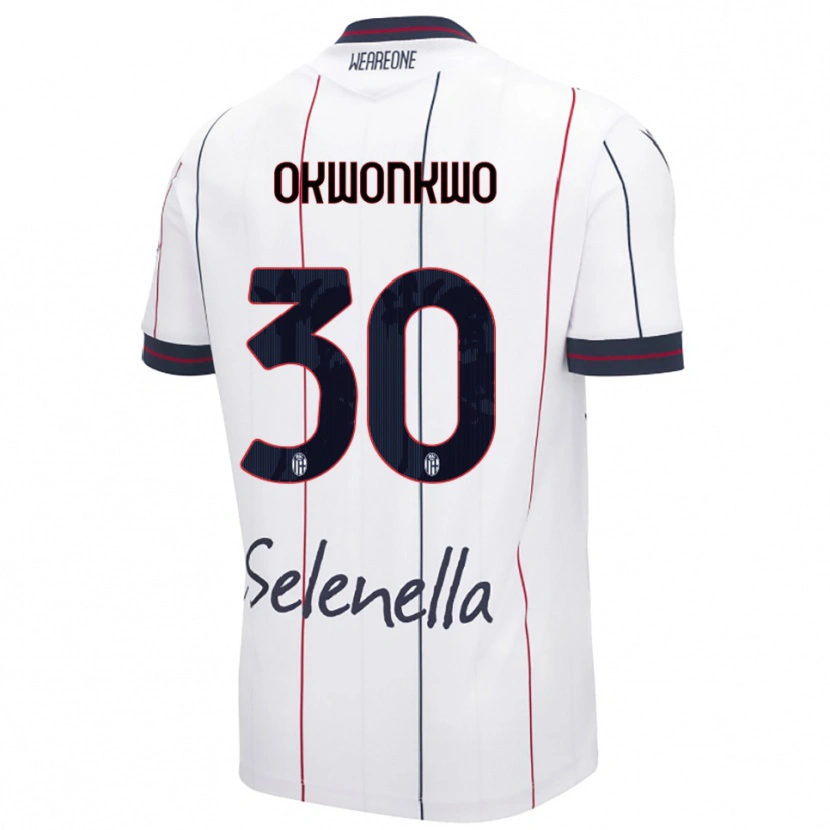 Danxen Damen Orji Okwonkwo #30 Weiß Königsblau Auswärtstrikot Trikot 2025/26 T-Shirt Österreich