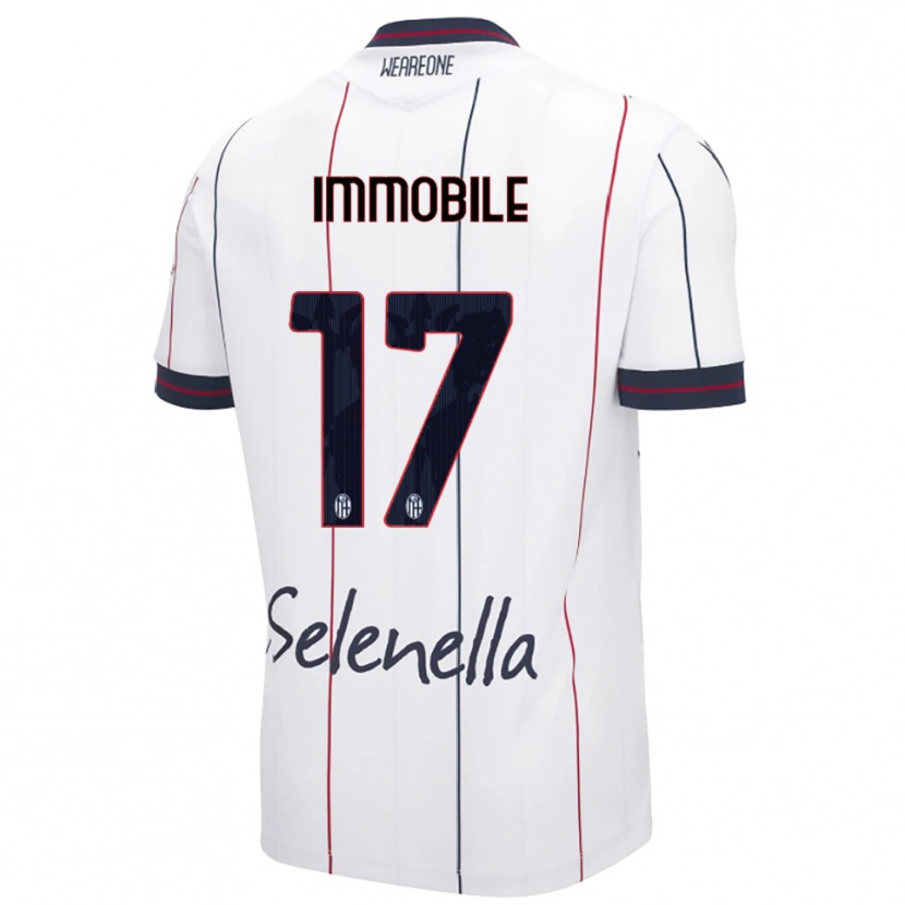 Danxen Damen Ciro Immobile #17 Weiß Königsblau Auswärtstrikot Trikot 2025/26 T-Shirt Österreich