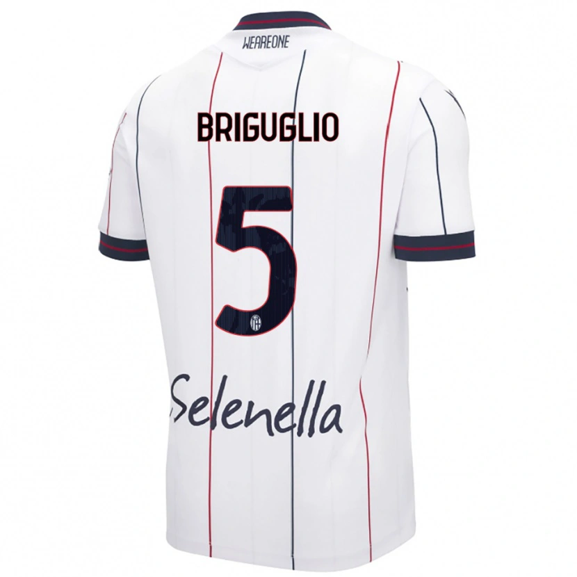 Danxen Damen Christian Briguglio #5 Weiß Königsblau Auswärtstrikot Trikot 2025/26 T-Shirt Österreich