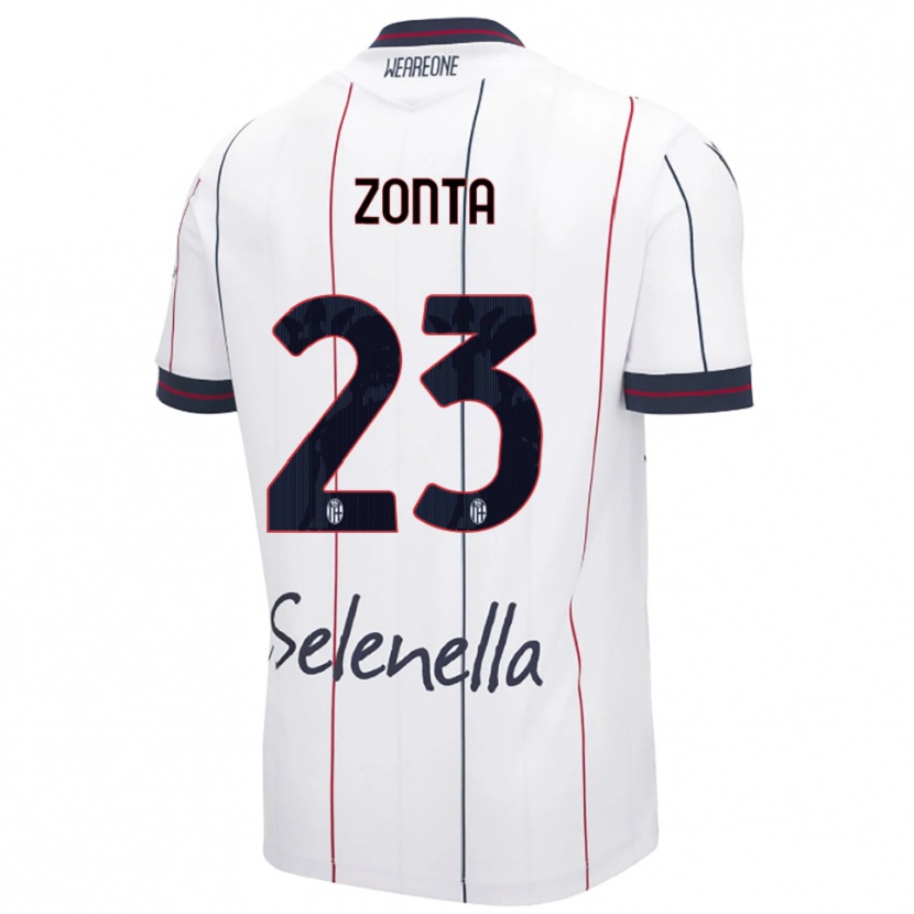 Danxen Damen Alessandro Zonta #23 Weiß Königsblau Auswärtstrikot Trikot 2025/26 T-Shirt Österreich