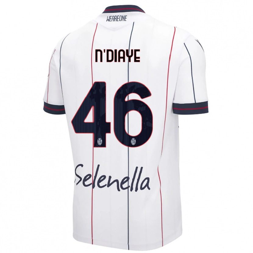 Danxen Damen Antoine N'diaye #46 Weiß Königsblau Auswärtstrikot Trikot 2025/26 T-Shirt Österreich
