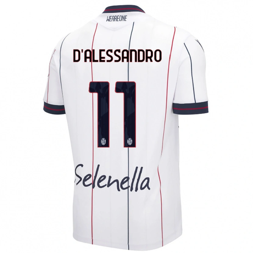 Danxen Damen Giuliano D'alessandro #11 Weiß Königsblau Auswärtstrikot Trikot 2025/26 T-Shirt Österreich