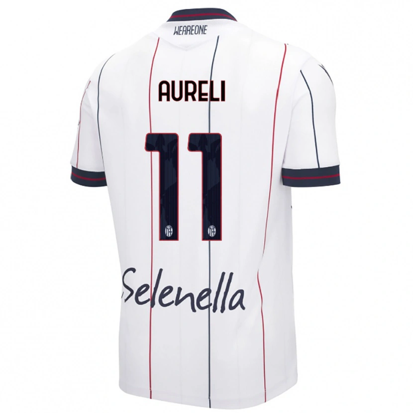 Danxen Damen Valerio Aureli #11 Weiß Königsblau Auswärtstrikot Trikot 2025/26 T-Shirt Österreich