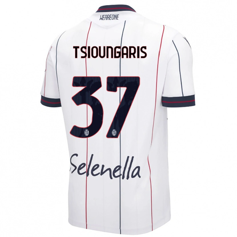 Danxen Damen Theodoros Tsioungaris #37 Weiß Königsblau Auswärtstrikot Trikot 2025/26 T-Shirt Österreich