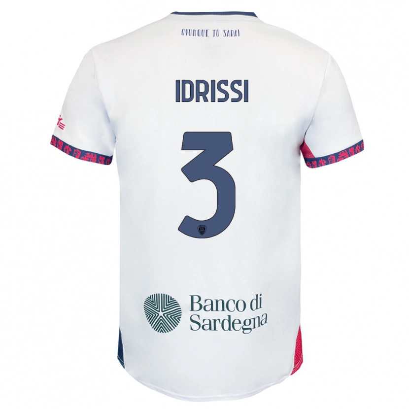 Danxen Damen Riyad Idrissi #3 Weiß Marineblau Rot Auswärtstrikot Trikot 2025/26 T-Shirt Österreich