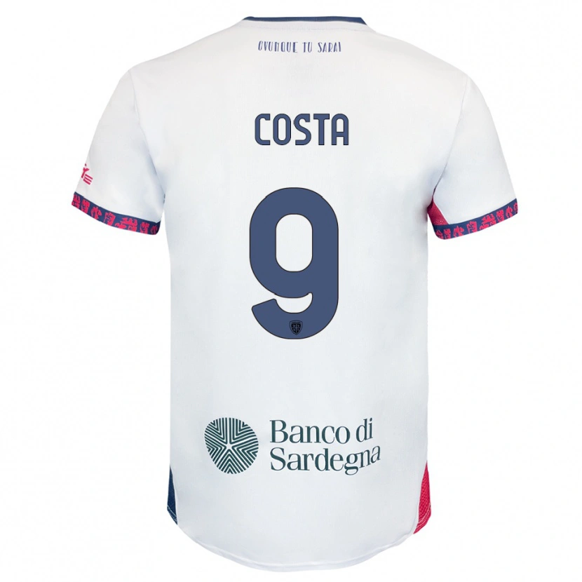 Danxen Damen Luca Costa #9 Weiß Marineblau Rot Auswärtstrikot Trikot 2025/26 T-Shirt Österreich