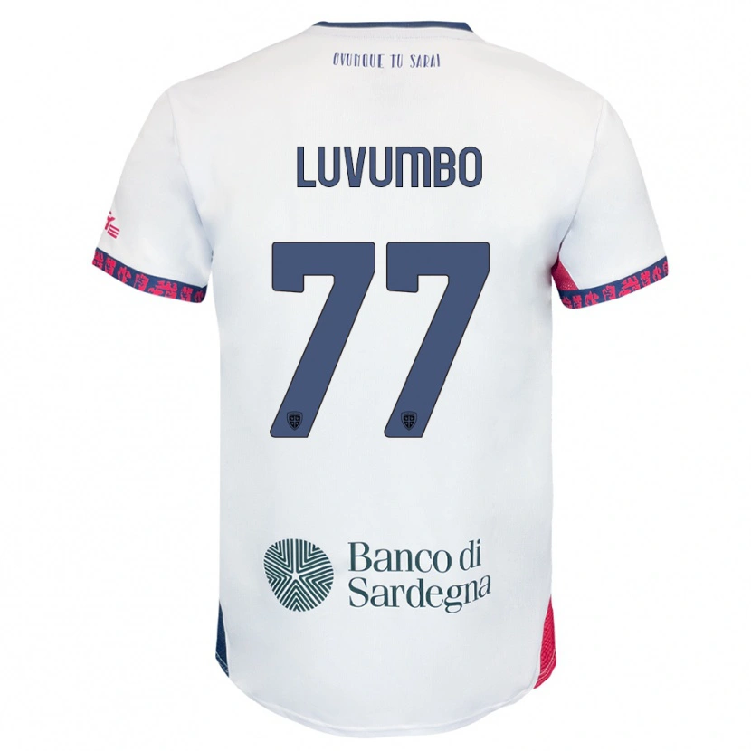 Danxen Damen Zito Luvumbo #77 Weiß Marineblau Rot Auswärtstrikot Trikot 2025/26 T-Shirt Österreich