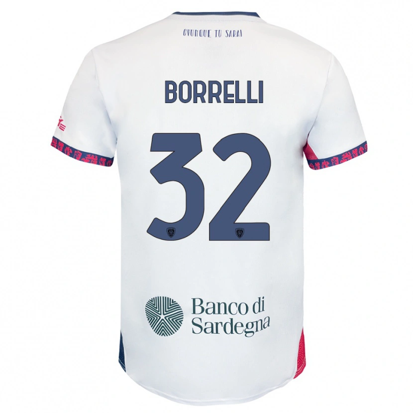 Danxen Damen Gennaro Borrelli #32 Weiß Marineblau Rot Auswärtstrikot Trikot 2025/26 T-Shirt Österreich
