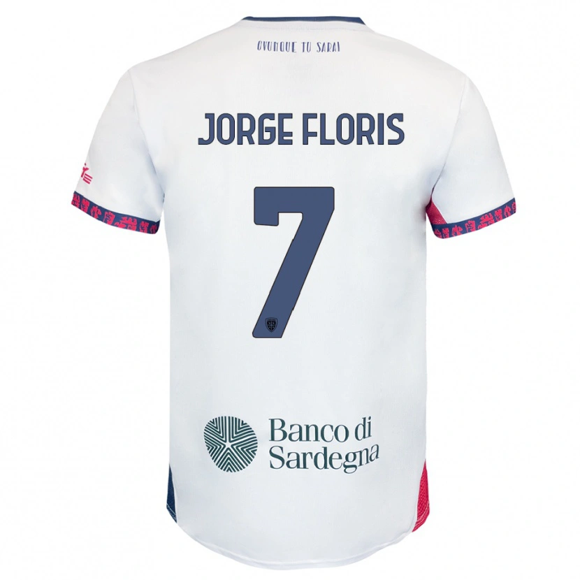 Danxen Damen Nicolò Jorge Floris #7 Weiß Marineblau Rot Auswärtstrikot Trikot 2025/26 T-Shirt Österreich