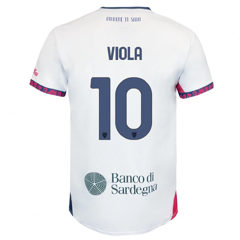 Danxen Damen Nicolas Viola #10 Weiß Marineblau Rot Auswärtstrikot Trikot 2025/26 T-Shirt Österreich