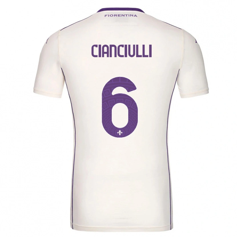Danxen Damen Salvatore Cianciulli #6 Weiß Lila Rot Auswärtstrikot Trikot 2025/26 T-Shirt Österreich