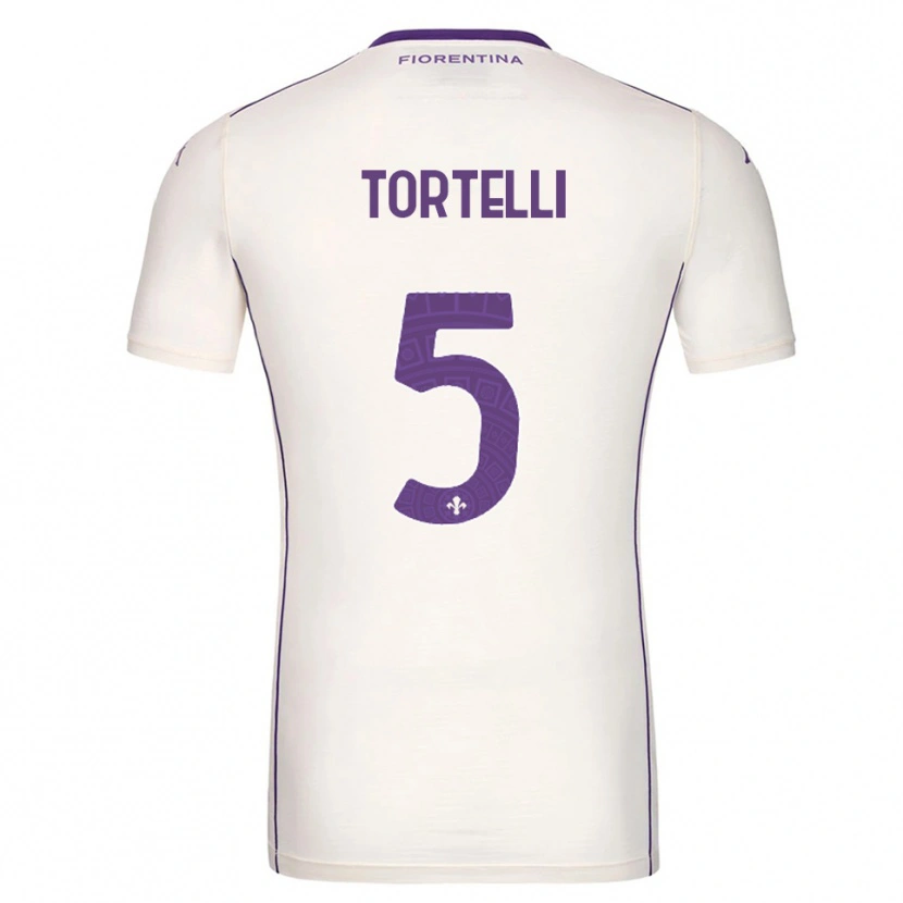 Danxen Damen Alice Tortelli #5 Weiß Lila Rot Auswärtstrikot Trikot 2025/26 T-Shirt Österreich