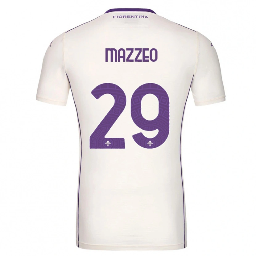 Danxen Damen Brando Mazzeo #29 Weiß Lila Rot Auswärtstrikot Trikot 2025/26 T-Shirt Österreich