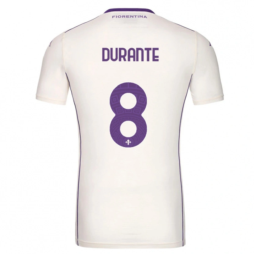 Danxen Damen Nicholas Durante #8 Weiß Lila Rot Auswärtstrikot Trikot 2025/26 T-Shirt Österreich