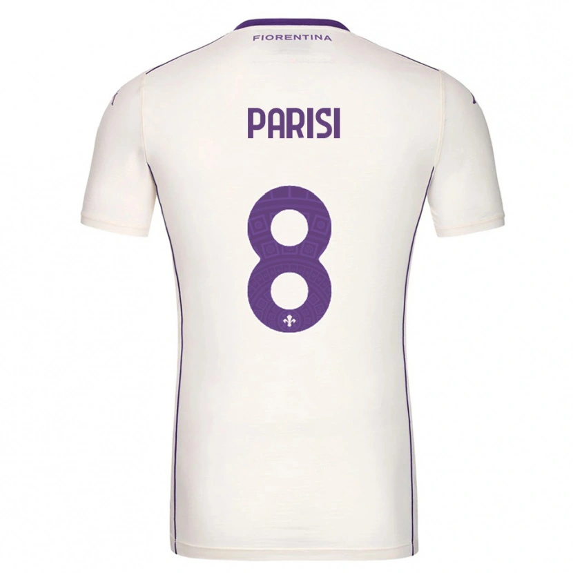 Danxen Damen Alice Parisi #8 Weiß Lila Rot Auswärtstrikot Trikot 2025/26 T-Shirt Österreich
