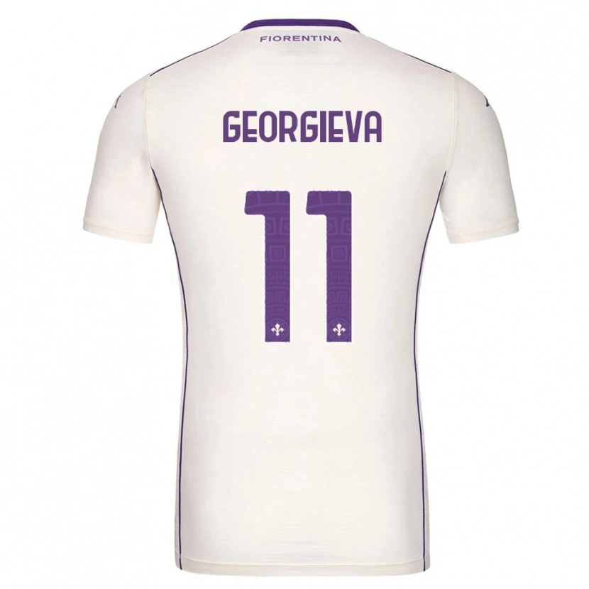 Danxen Damen Marina Georgieva #11 Weiß Lila Rot Auswärtstrikot Trikot 2025/26 T-Shirt Österreich