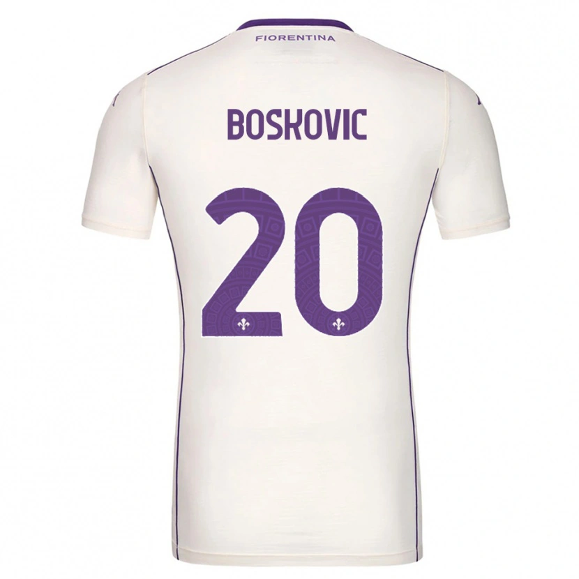 Danxen Damen Matko Boskovic #20 Weiß Lila Rot Auswärtstrikot Trikot 2025/26 T-Shirt Österreich