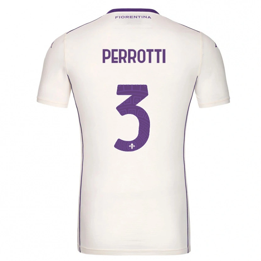 Danxen Damen Alessandro Perrotti #3 Weiß Lila Rot Auswärtstrikot Trikot 2025/26 T-Shirt Österreich