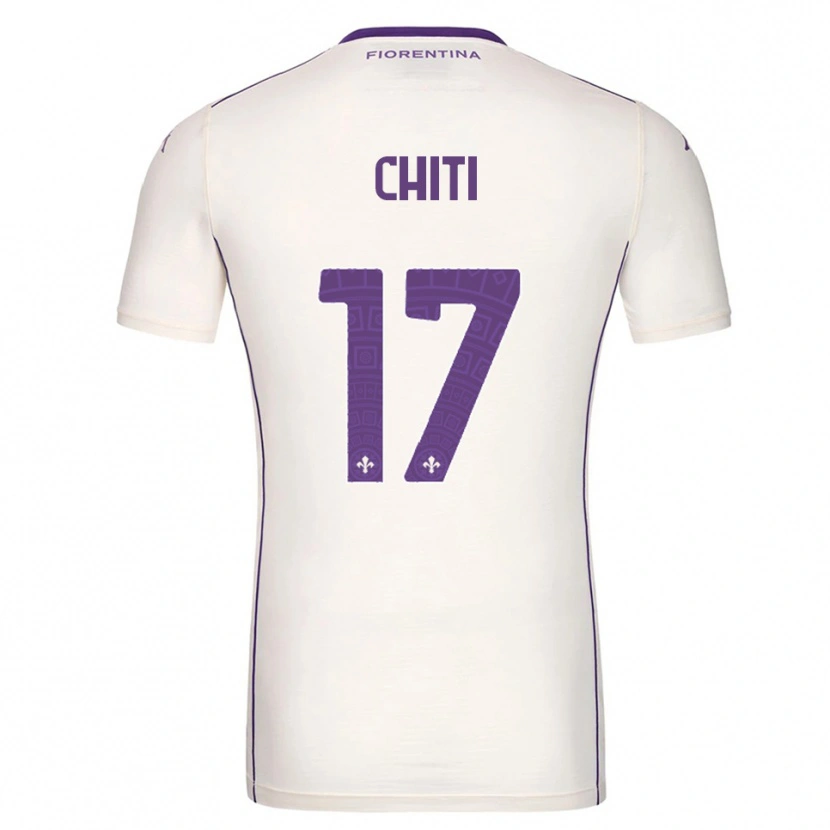 Danxen Damen Alessio Chiti #17 Weiß Lila Rot Auswärtstrikot Trikot 2025/26 T-Shirt Österreich