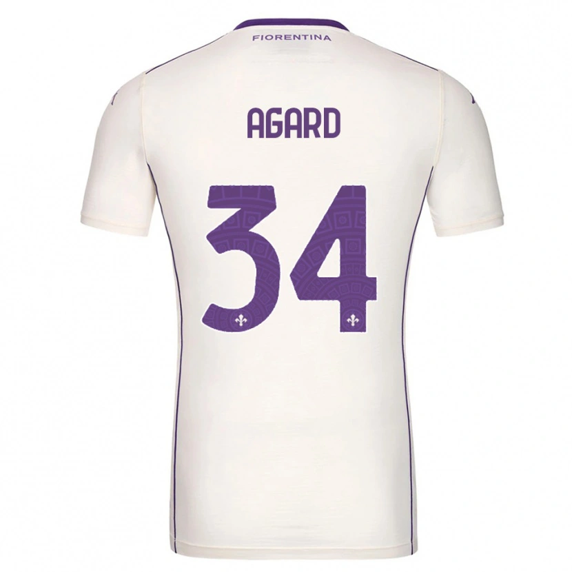 Danxen Damen Laura Agard #34 Weiß Lila Rot Auswärtstrikot Trikot 2025/26 T-Shirt Österreich