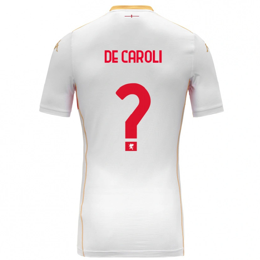 Danxen Damen Mattia De Caroli #0 Weiß Rot Auswärtstrikot Trikot 2025/26 T-Shirt Österreich
