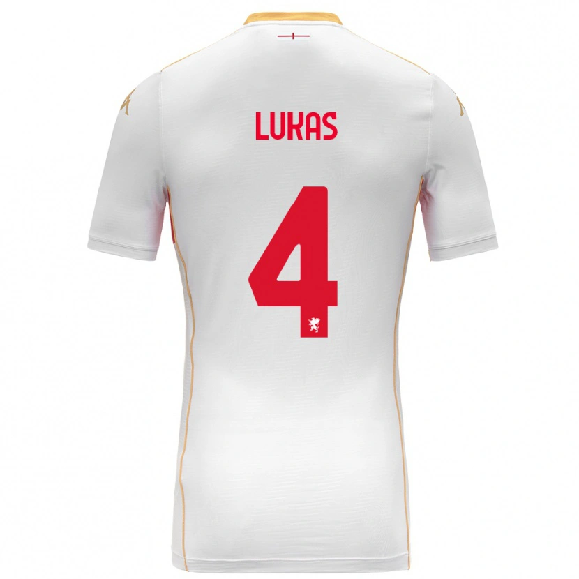 Danxen Damen Deividas Lukas #4 Weiß Rot Auswärtstrikot Trikot 2025/26 T-Shirt Österreich