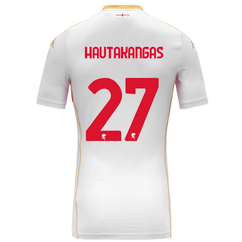 Danxen Damen Pietu Hautakangas #27 Weiß Rot Auswärtstrikot Trikot 2025/26 T-Shirt Österreich