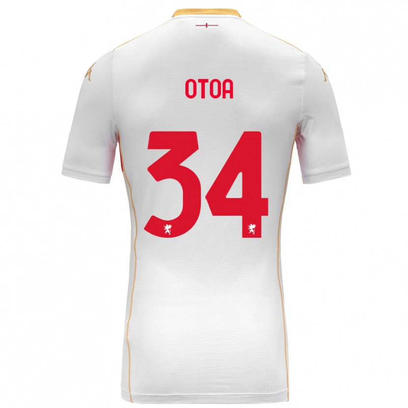 Danxen Damen Sebastian Otoa #34 Weiß Rot Auswärtstrikot Trikot 2025/26 T-Shirt Österreich