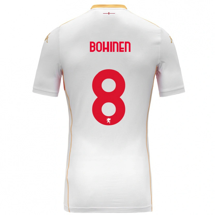Danxen Damen Emil Bohinen #8 Weiß Rot Auswärtstrikot Trikot 2025/26 T-Shirt Österreich