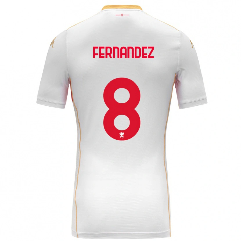 Danxen Damen Maria Fernandez #8 Weiß Rot Auswärtstrikot Trikot 2025/26 T-Shirt Österreich