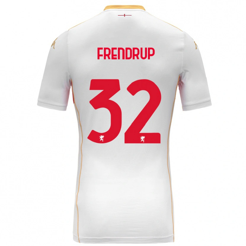 Danxen Damen Morten Frendrup #32 Weiß Rot Auswärtstrikot Trikot 2025/26 T-Shirt Österreich