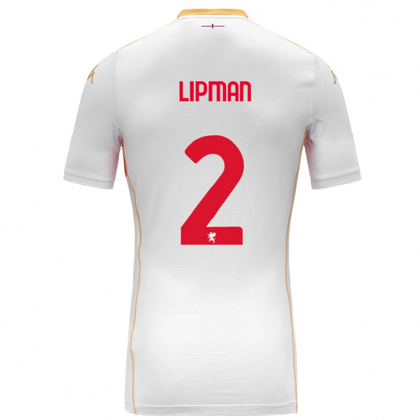 Danxen Damen Emma Lipman #2 Weiß Rot Auswärtstrikot Trikot 2025/26 T-Shirt Österreich
