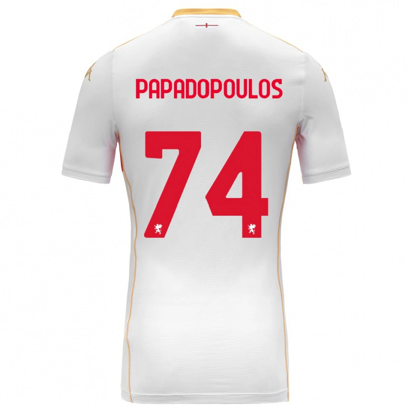 Danxen Damen Christos Papadopoulos #74 Weiß Rot Auswärtstrikot Trikot 2025/26 T-Shirt Österreich