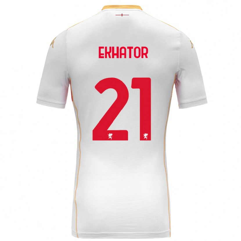 Danxen Damen Jeff Ekhator #21 Weiß Rot Auswärtstrikot Trikot 2025/26 T-Shirt Österreich