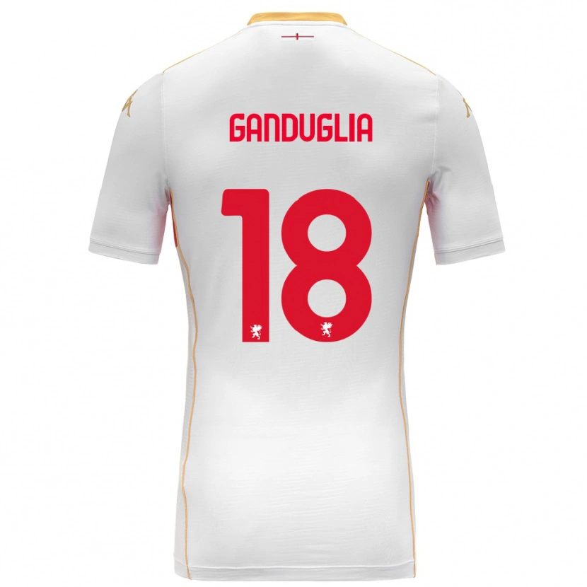 Danxen Damen Luca Ganduglia #18 Weiß Rot Auswärtstrikot Trikot 2025/26 T-Shirt Österreich
