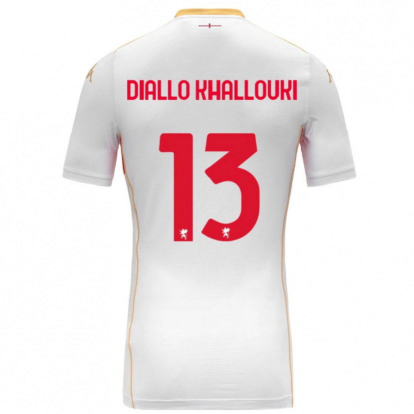Danxen Damen Siaka Diallo Khallouki #13 Weiß Rot Auswärtstrikot Trikot 2025/26 T-Shirt Österreich
