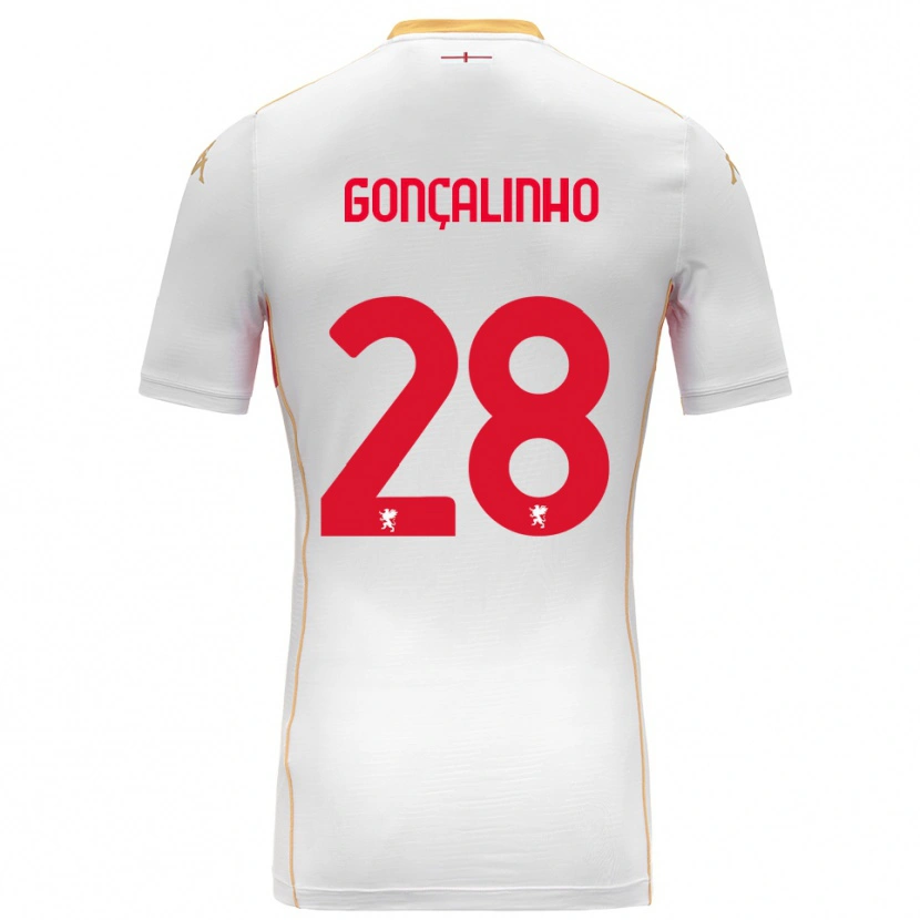 Danxen Damen João Gonçalinho #28 Weiß Rot Auswärtstrikot Trikot 2025/26 T-Shirt Österreich