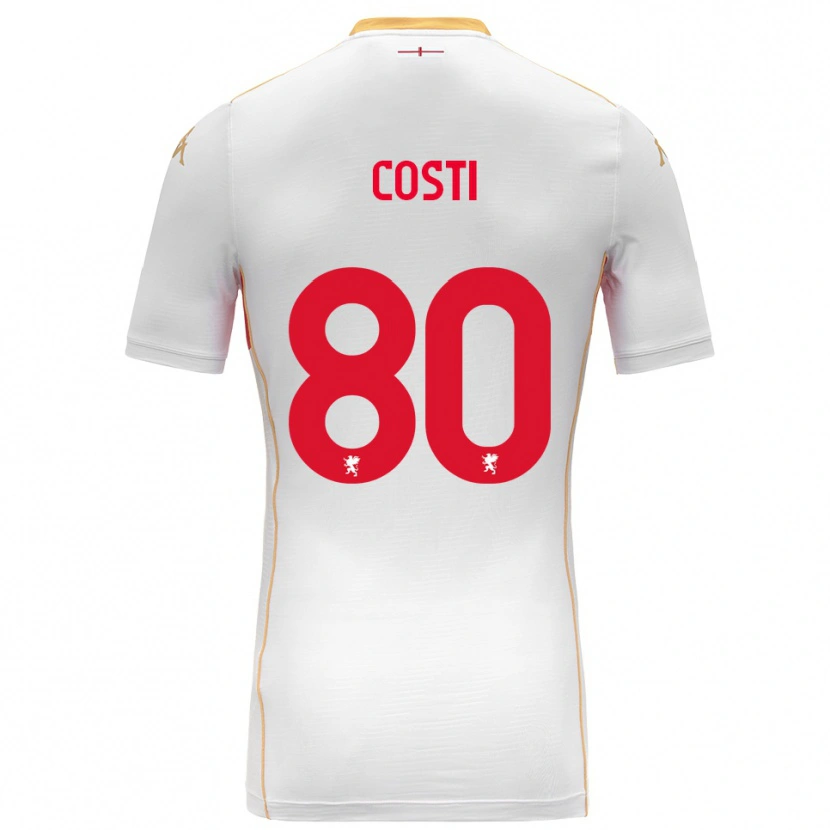 Danxen Damen Fabiana Costi #80 Weiß Rot Auswärtstrikot Trikot 2025/26 T-Shirt Österreich