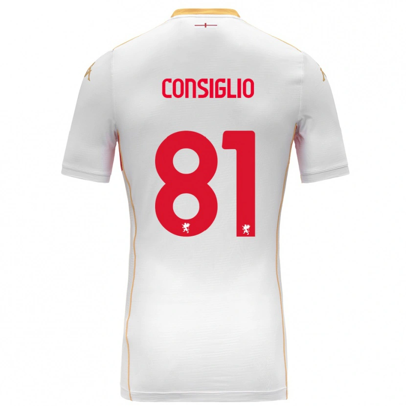 Danxen Damen Leonardo Consiglio #81 Weiß Rot Auswärtstrikot Trikot 2025/26 T-Shirt Österreich