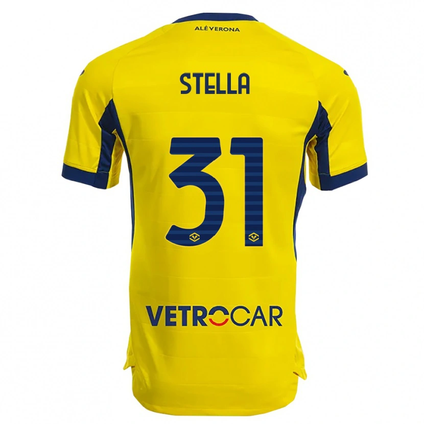 Danxen Damen Kevin Stella #31 Gelb Marineblau Auswärtstrikot Trikot 2025/26 T-Shirt Österreich